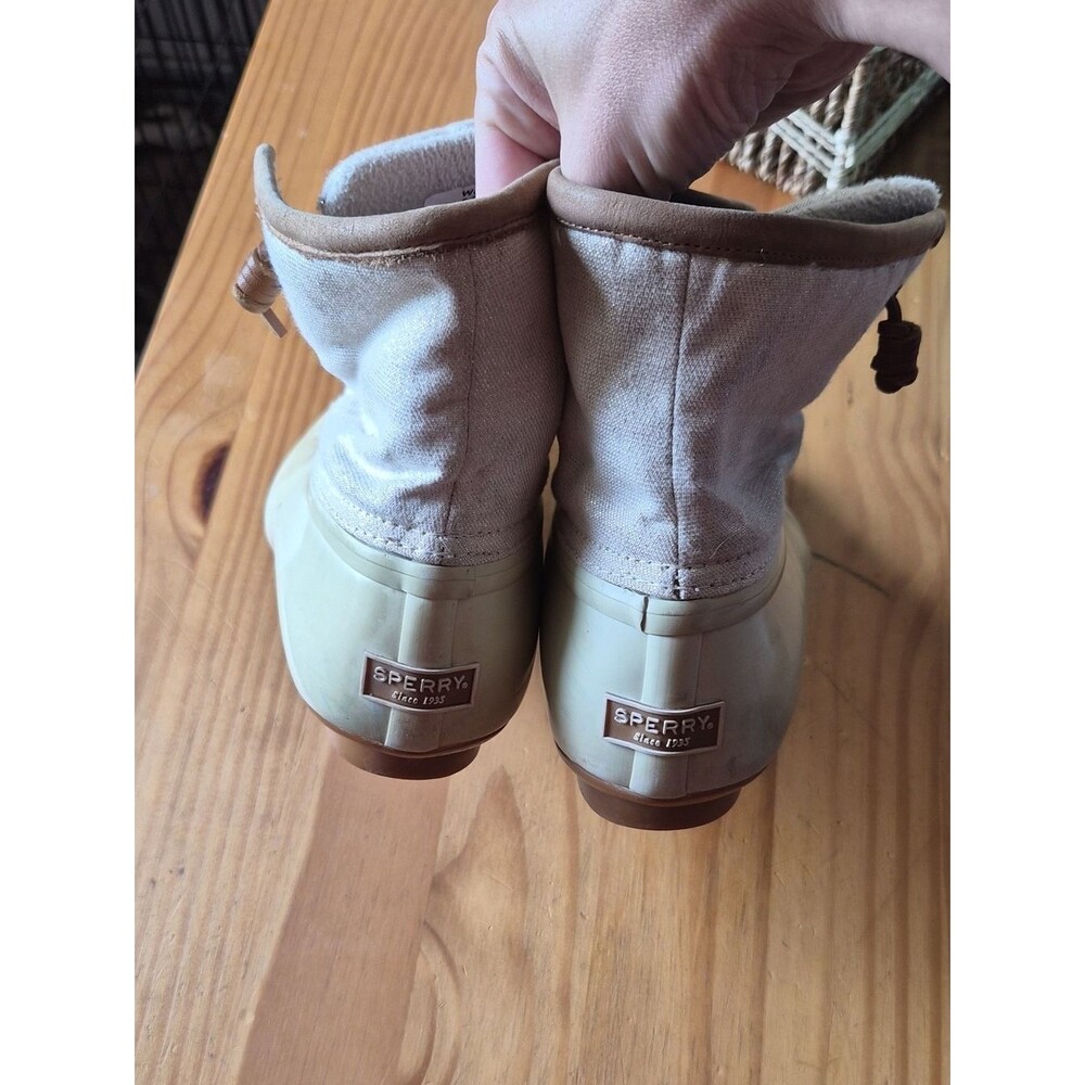 Sperry Women's Cream and Tan Boots - Picture 6 of 10